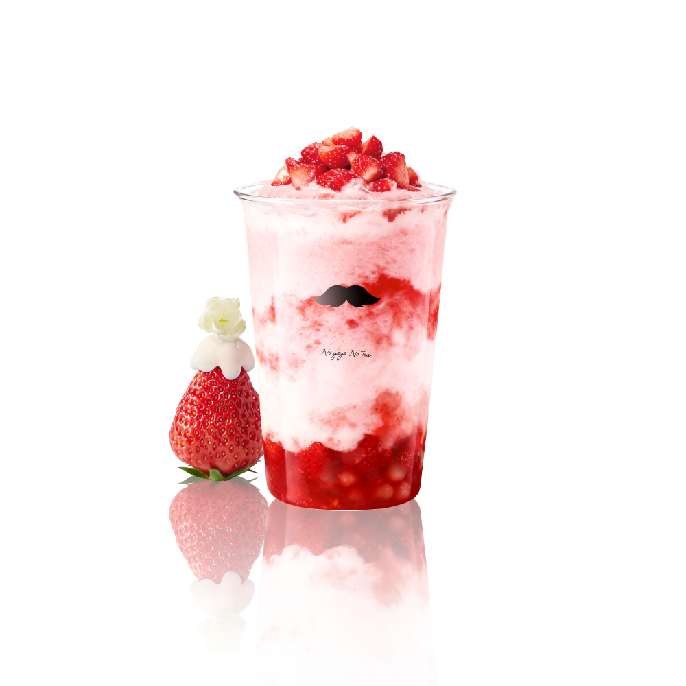美十三草莓牛奶冰